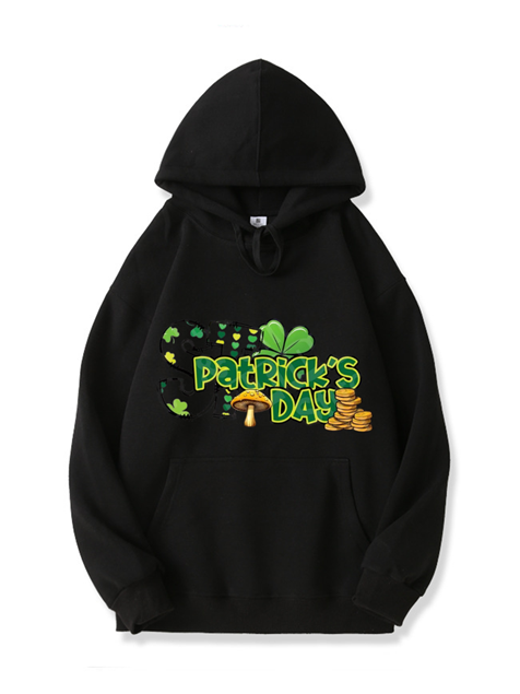 320g St. Patrick's Day Printed Cotton Hoodie Emma Bridess
