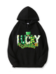 320g Lucky Charm Printed Cotton Hoodie for St. Patrick's Day Emma Bridess