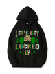 320g Lucked Up Shamrock Cotton Hoodie for St. Patrick's Day Emma Bridess