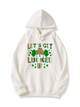 320g Lucked Up Shamrock Cotton Hoodie for St. Patrick's Day Emma Bridess