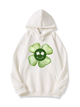 320g Cartoon Four Leaf Clover Cotton Hoodie for St. Patrick's Day Emma Bridess