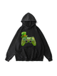 360g Green Saint Patrick Game Printed Cotton Wash Old Hoodie for St. Patrick's Day Emma Bridess