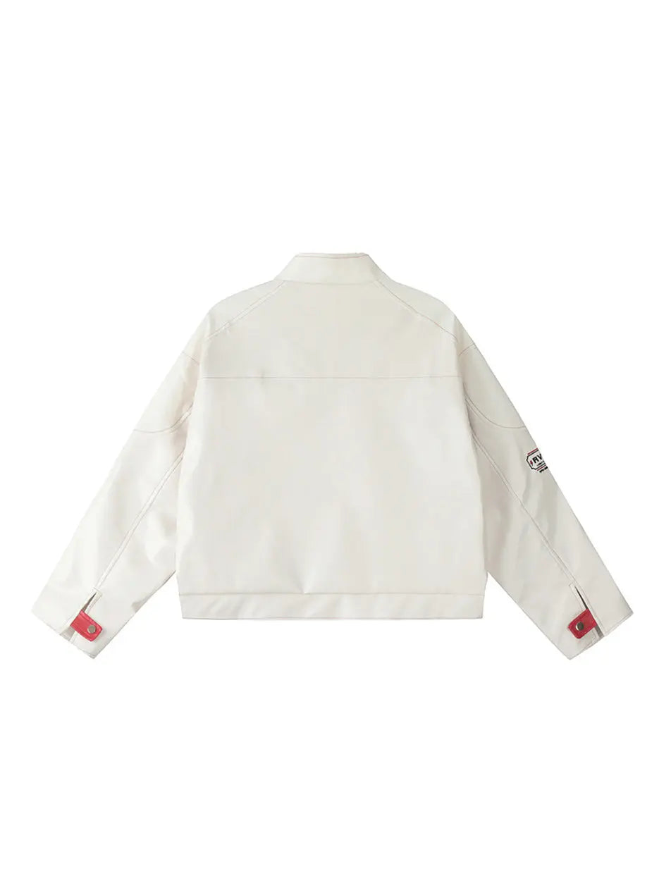 Women's Zipper Faux Leather Jacket – Sleek & Stylish Outerwear Emma Bridess