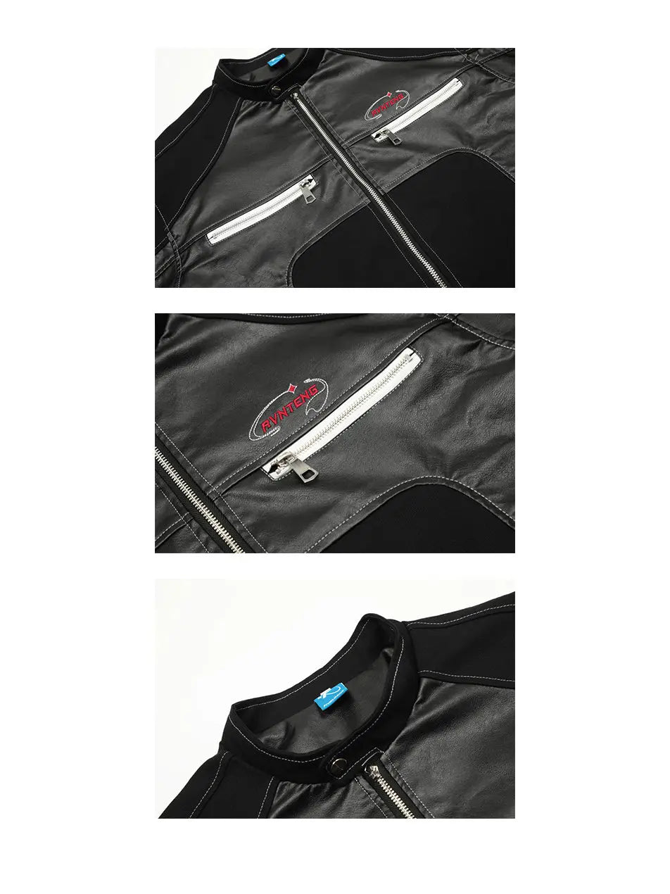 Women's Zipper Faux Leather Jacket – Sleek & Stylish Outerwear Emma Bridess