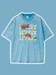 Kids Lively Vintage Letter Print T-Shirt