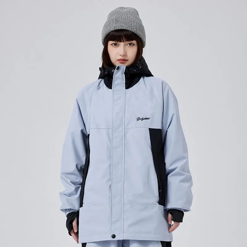 Unisex Baggy Cargo Snowboard Jacket Outdoor Snow Coat