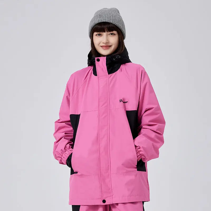 Unisex Baggy Cargo Snowboard Jacket Outdoor Snow Coat