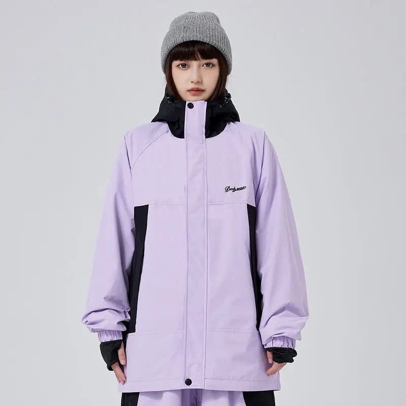 Unisex Baggy Cargo Snowboard Jacket Outdoor Snow Coat