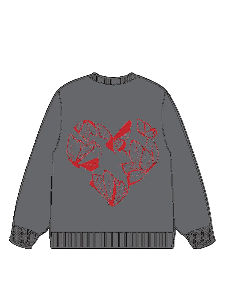 320g  Cotton Letter Printed Sweatshirt for Valentine's Day Emma Bridess