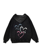 360g Wash Old Cotton Hoodie for Valentine Emma Bridess