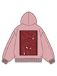 320g Cotton Red Back Printed Hoodie for Valentine's Day Emma Bridess