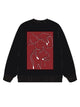350g Cotton Red Back Printed Wash Old Sweatshirt for Valentine's Day Emma Bridess