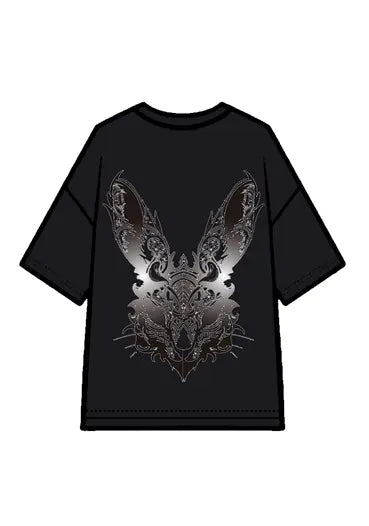 270g Cotton Easter Future Rabbit Printed Wash Old T-shirt Emma Bridess