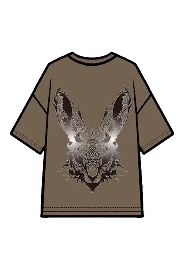 270g Cotton Easter Future Rabbit Printed Wash Old T-shirt Emma Bridess