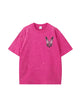 270g Cotton Easter Future Rabbit Printed Wash Old T-shirt Emma Bridess