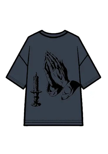270g Cotton Easter Pray Printed Wash Old T-shirt Emma Bridess