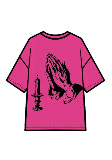 270g Cotton Easter Pray Printed Wash Old T-shirt Emma Bridess