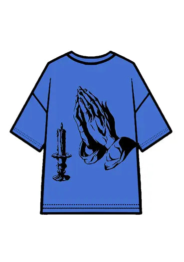 270g Cotton Easter Pray Printed Wash Old T-shirt Emma Bridess