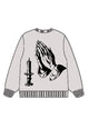 350g Cotton Hallow God Printed Wash Old Sweatshirt for Easter Emma Bridess