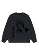 350g Cotton Hallow God Printed Wash Old Sweatshirt for Easter Emma Bridess