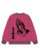 350g Cotton Hallow God Printed Wash Old Sweatshirt for Easter Emma Bridess