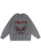 350g Cotton Liberty Butterfly Printed Wash Old Sweatshirt Emma Bridess