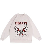 350g Cotton Liberty Butterfly Printed Wash Old Sweatshirt Emma Bridess