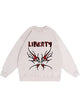 350g Cotton Liberty Butterfly Printed Wash Old Sweatshirt Emma Bridess
