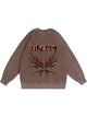 350g Cotton Liberty Butterfly Printed Wash Old Sweatshirt Emma Bridess
