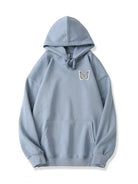320g Silver Future Butterfly Printed Cotton Hoodie Emma Bridess