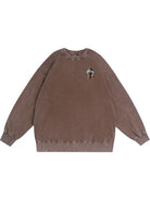 350g Cotton Printed Wash Old Sweatshirt Emma Bridess