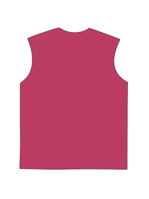 230g Cotton Saturn Printed Sleeveless Wash Old T-shirt Emma Bridess
