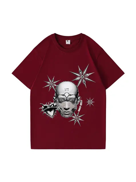 270g Cotton Cyberpunk Interstellar Wash Old T-shirt Emma Bridess