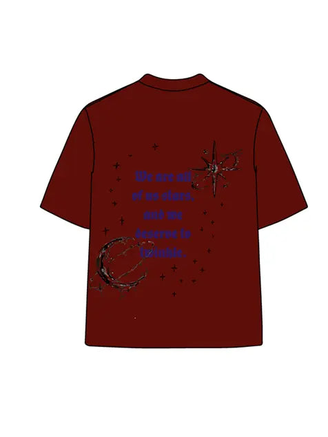 270g Cotton Cyberpunk Interstellar Wash Old T-shirt Emma Bridess