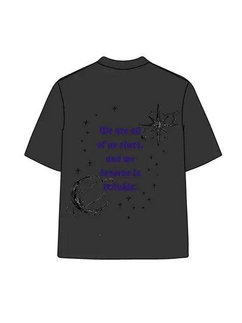 270g Cotton Cyberpunk Interstellar Wash Old T-shirt Emma Bridess