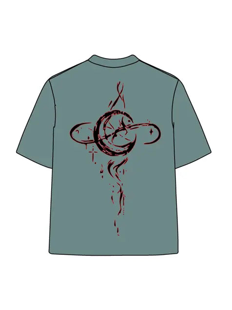 270g Cotton Red Planet Wash Old T-shirt Emma Bridess