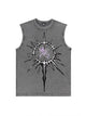 230g Cotton Astronaut Interstellar Wash Old Sleeveless T-shirt Emma Bridess