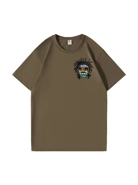 270g Cotton Hip-hop Dollar Printed Wash Old T-shirt Emma Bridess