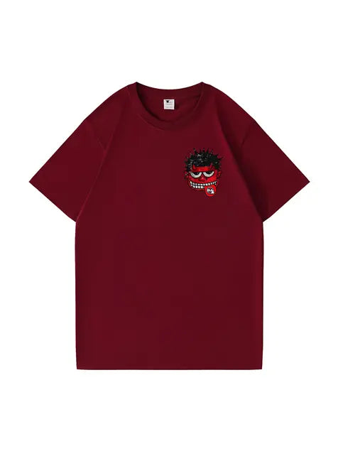 270g Cotton Cartoon Devil Wash Old T-shirt Emma Bridess