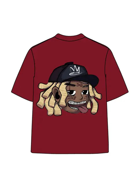 270g Cotton Cartoon Hip-hop Wash Old T-shirt Emma Bridess