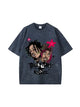 270g Cotton Cartoon Hip-hop Rap God Wash T-shirt Emma Bridess