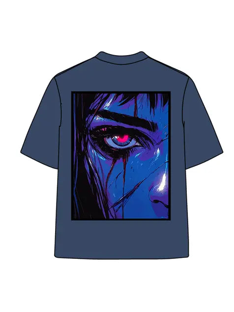270g Cartoon Tears of Blood Wash Old T-shirt Emma Bridess