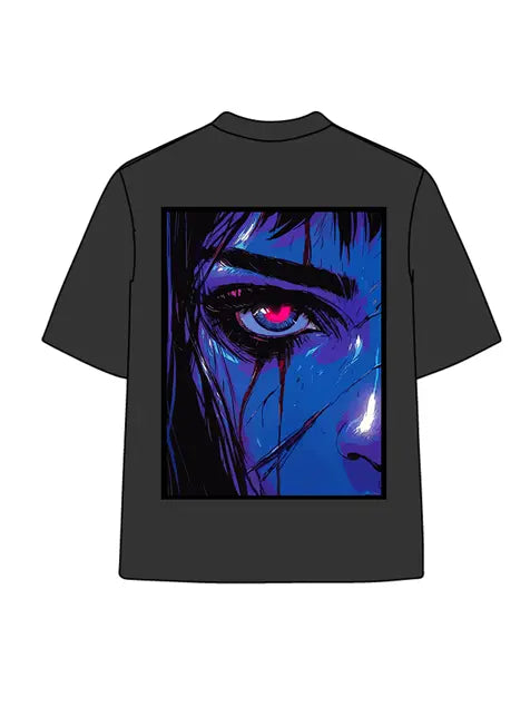 270g Cartoon Tears of Blood Wash Old T-shirt Emma Bridess