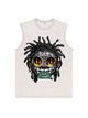230g Cotton Hip-hop Dollar Wash Old Sleeveless T-shirt Emma Bridess