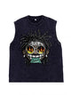 230g Cotton Hip-hop Dollar Wash Old Sleeveless T-shirt Emma Bridess