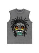 230g Cotton Hip-hop Dollar Wash Old Sleeveless T-shirt Emma Bridess