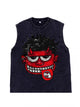 230g Cotton Cartoon Devil Wash Old Sleeveless T-shirt Emma Bridess