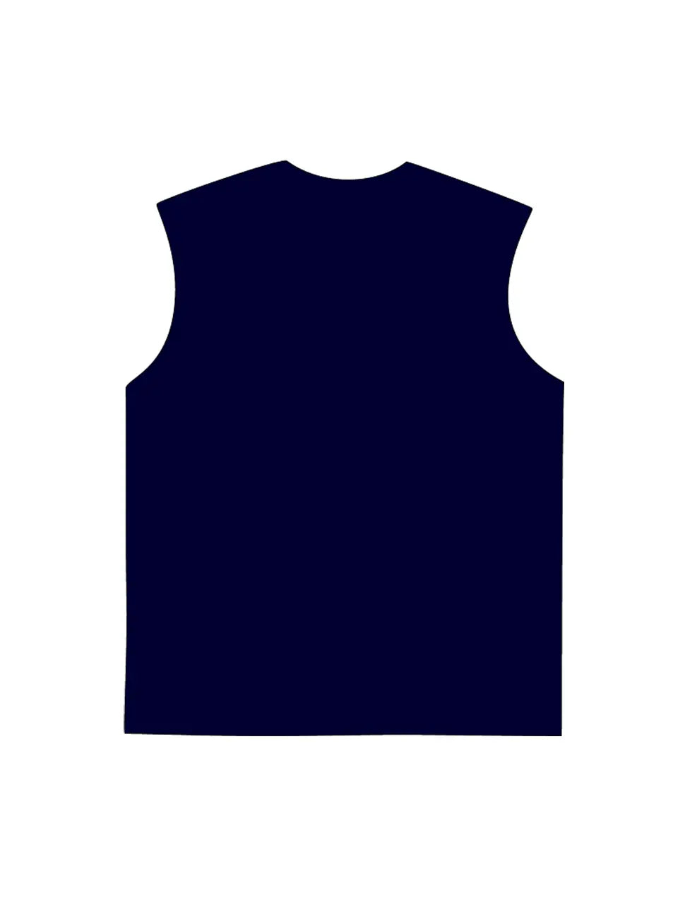 230g Cotton Cartoon Devil Wash Old Sleeveless T-shirt Emma Bridess