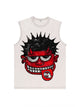 230g Cotton Cartoon Devil Wash Old Sleeveless T-shirt Emma Bridess