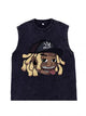 230g Cartoon Hip-hop Wash Old Sleeveless T-shirt Emma Bridess